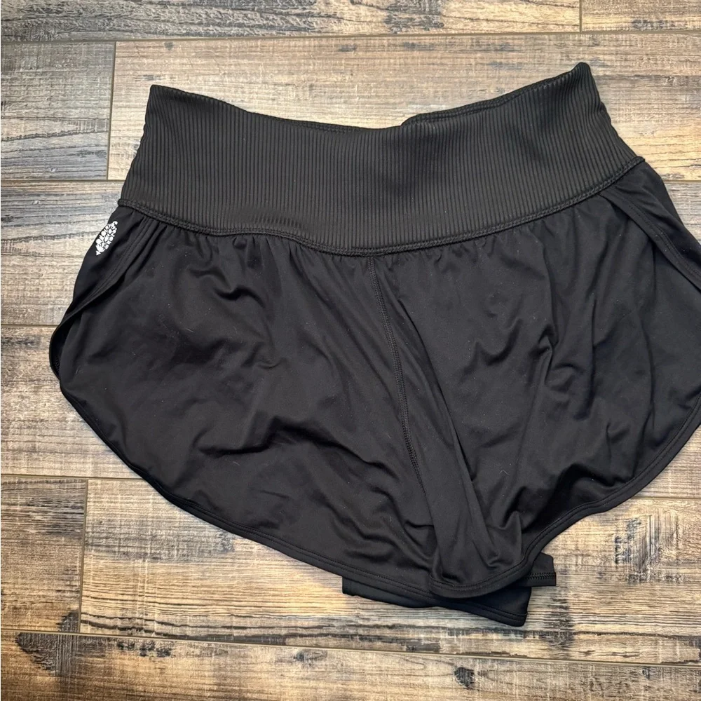 FP Movement by Free People Black High-Waist Athletic Shorts - Picture 3 of 4
